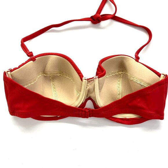 NWOT - J.Crew Red Underwire Bikini | Size 34D & Size M - Picture 6 of 10